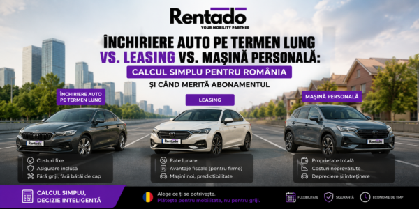 Închiriere auto pe termen lung vs. leasing vs. mașină personală calcul simplu pentru România și când merită abonamentul