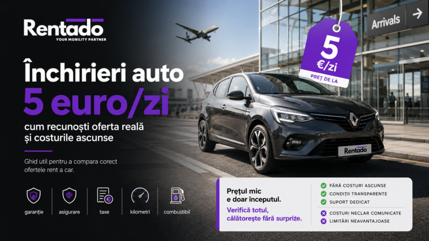 inchiriere auto 5 euro pe zi